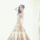 Gorgeous off-white and bronze full-skirt lehenga.