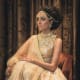 Sophisticated off-white bridal lehenga.