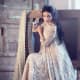 Ivory bridal dress for Pakistani brides.