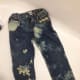 Front of first pair (Original Brand) jeans.