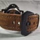 Replica Panerai Luminor Marina. Brown imitation leather coating has began to flake away