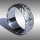 Full metal iron meteorite ring