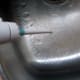 Pulsating water spray from tip of Iteknic Oral Irrigator