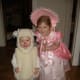 Sisters as Little Bo Peep and Her Sheep