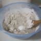 Mixing up the salt dough