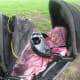 It's nice to have the back seat for a windy or cool day. The front shade and seat blocks the breeze from the baby!