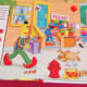 Elmo Look and Find Book at the bottom. Look for items that are red, blue, purple, etc.