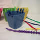 Sorting clothespins by color; sorting beads by color