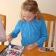 Grace adds her final touches.