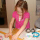 Rolling out the door helps to build concentration and motor skills.