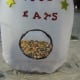 Birdseed on bottom of feeder