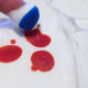 Mixing two primary colors.