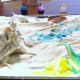 Finished masterpiece after mixing primary and secondary colors.