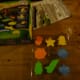 The chalk in the molds.