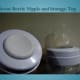One of these bottles has a storage cap on for storing either breast milk or formula.