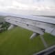 The opening panels in the wing help the landing process. Expect a bump as the wheels touch the ground.