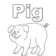 Big Pig Coloring Page