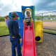 My dad was happy to take the toddler to the playground, while I took the baby to an appointment.