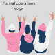 During the formal operations stage, the child's thinking is similar to that of an adult.