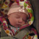 Bundle up your newborn if you're taking him or her outside on a chilly day!