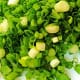 Sliced green onions