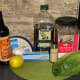 Ingredients for delicious Caesar salad dressing