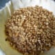 Nut mixture -Spread the nut mixture evenly on the bottom of the pie. Bake according to pie crust instructions.