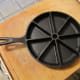 A wedge pan can be used to make cornbread, muffin or cake mix, etc. Because each section of the pan has 3 sides, the edges of the baked food will be nice and crispy!