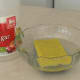 Wet sponge with water and a splash of vinegar before placing in the microwave.