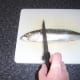 Making the first filleting cut