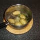 Potatoes are swirled in butter and mint