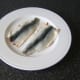 Freshly filleted herring
