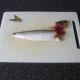 Head and tail are removed from the herring