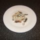 Herring flesh is picked from bones in lumps