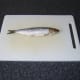 Small herring ready to be prepared kipper style