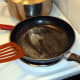 Make sure the butter is melted and foamy.