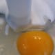 Egg and sugar in the food processor.