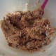This is what the mixture should look like before shaping.
