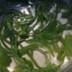 Making a lime syrup - cooking the lime peel.