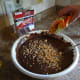 You can add in bits of the candy into the cake.