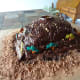 Ta-da! The finished volcano.