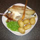 Flesh lifts easily away from grilled Arbroath smokie