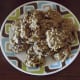 Plate full of delicious spiced ranger cookies.