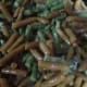 A pretty mixture of different colors of green beans