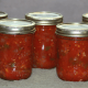 Finished jars cooling on a towel.