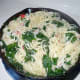 Pour pasta into the same pan you sautaed the crab,garlic,butter,spinach,and olive oil in and mix together.