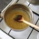 Making a roux for the bechamel sauce