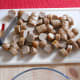 Once your sausages are cooked, cut them up