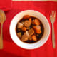 Use a serving spoon to plate your dish. Anything you don't eat can be kept in a fridge for up to 48 hours and then reheated at 150C for 25minutes