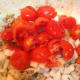 Saute the onions and peppers.